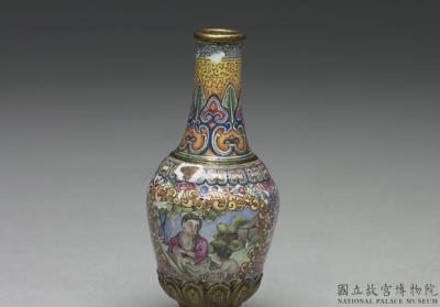 图片[2]-Copper-body painted enamel vase with European mother-and-child decoration, Qing dynasty, Qianlong reign (1736-1795)-China Archive